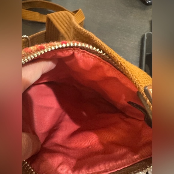 Coach Red and Brown Crossbody Bag - Picture 3 of 7